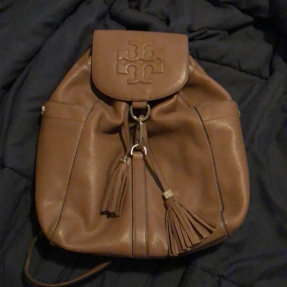 Tory Burch Brown leather backpack